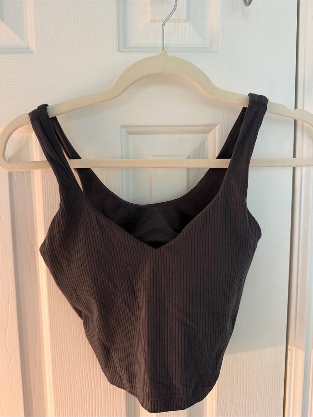 lululemon athletica Black Ribbed Tank Top